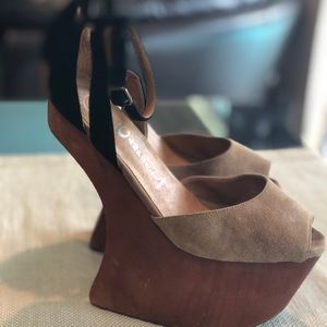 Jeffrey Campbell cutout platform heels